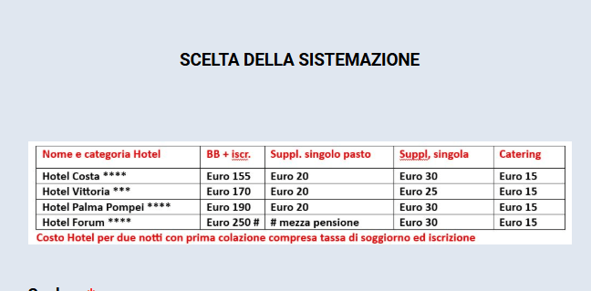MASCI sistemazione Assemblea Pompei MASCI sistemazione Assemblea Pompei
